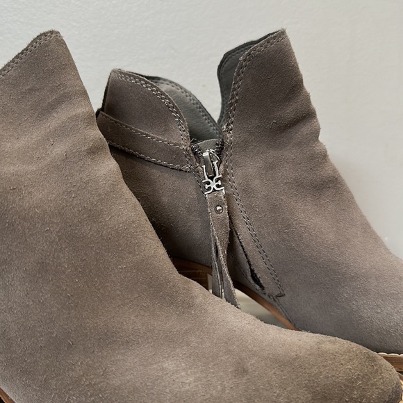 Sam Edelman Miriam Womens Suede Almond Toe Booties Size  8 - Picture 9 of 12